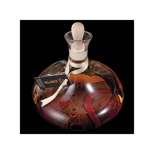 Mazzetti d'Altavilla - Grappa invecchiata in Decant'art dipinto a mano Gustav Klimt + 2 Calici Ballon 0,70 lt. + Box Legno