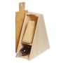 Renoir - Cassetta legno porta bottiglia + Porta formaggio con tagliere (cassa vuota)