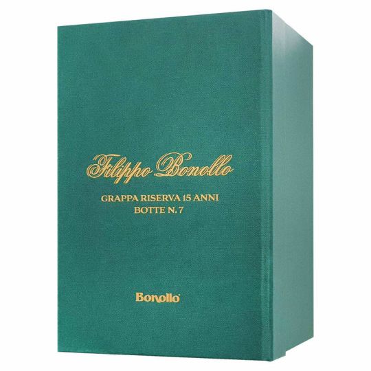 Distillerie Bonollo - Grappa Riserva 15 anni Filippo Bonollo botte n. 7 0,70 lt. + Box