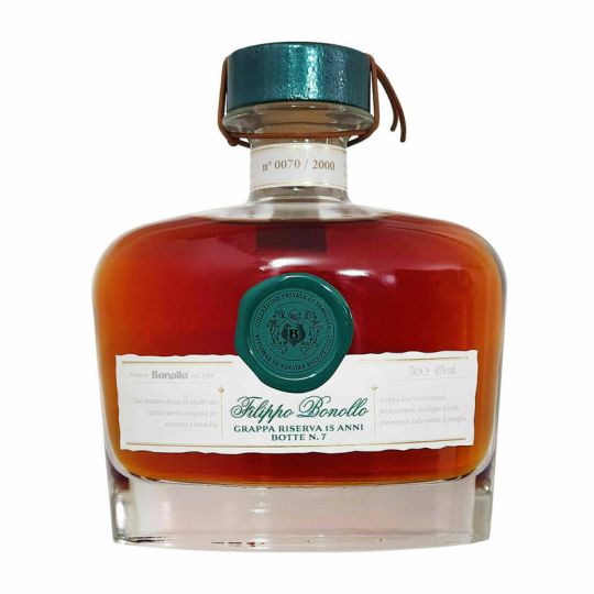 Distillerie Bonollo - Grappa Riserva 15 anni Filippo Bonollo botte n. 7 0,70 lt. + Box