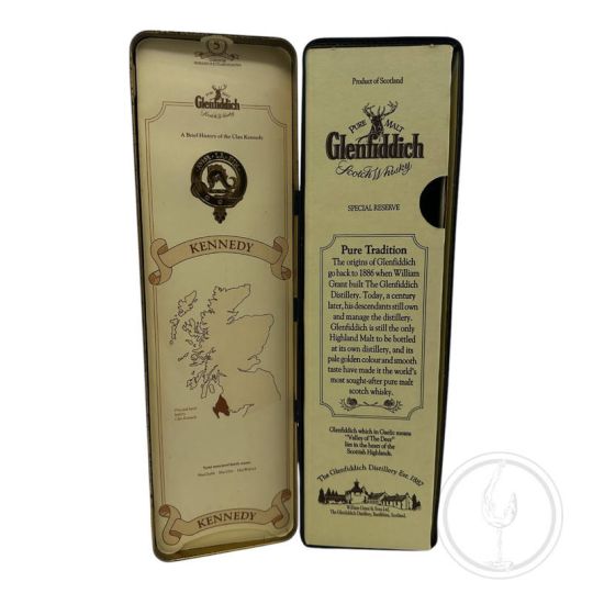 Glenfiddich - Single Malt Scotch Whisky Special Old Reserve Clan Kennedy 0,75 lt. + Box Spirit spa import - COD. 6351
