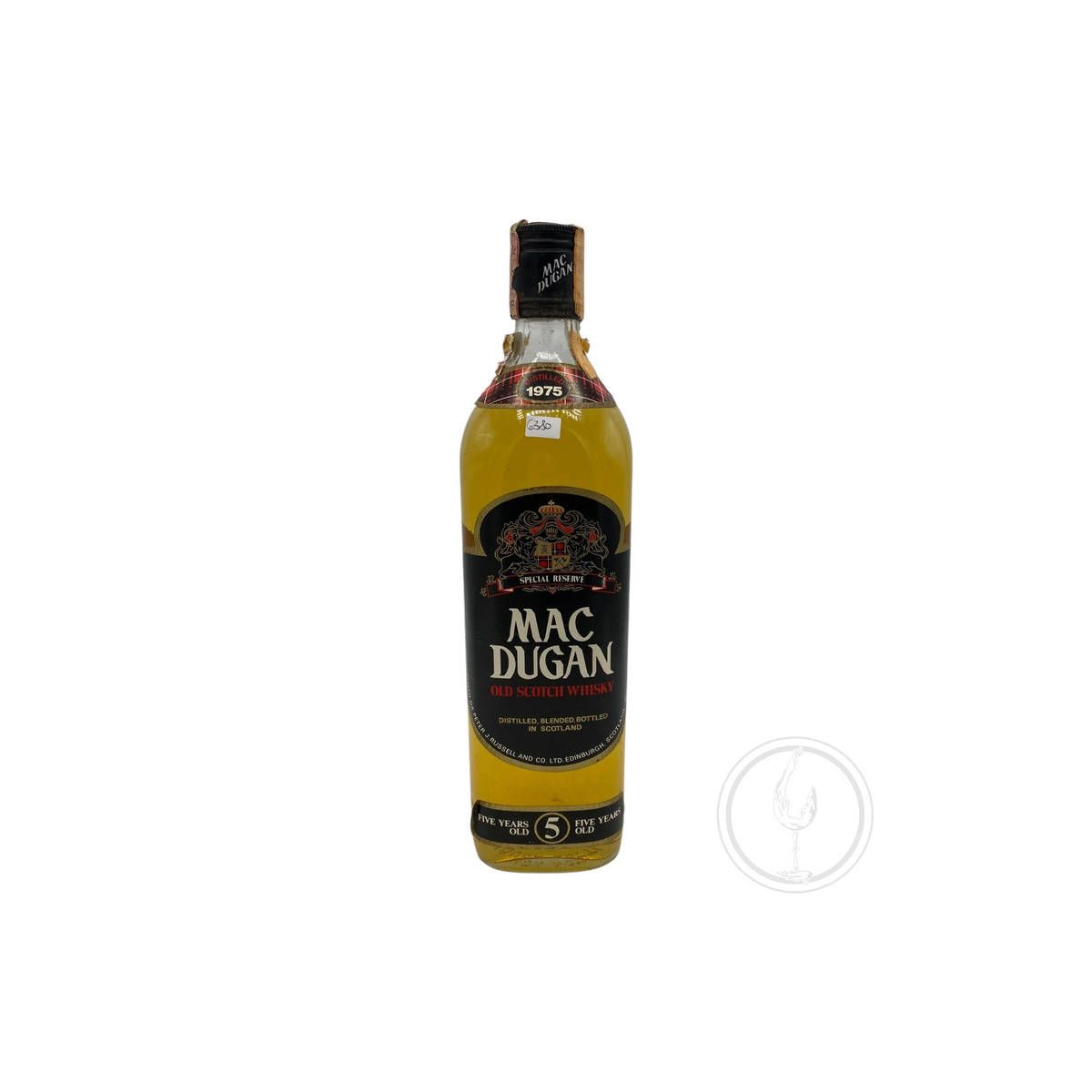 Peter J. Russel - Old Scotch Whisky Mac Dugan 5 y Special Reserve 1975 0,75 lt. - COD. 6380