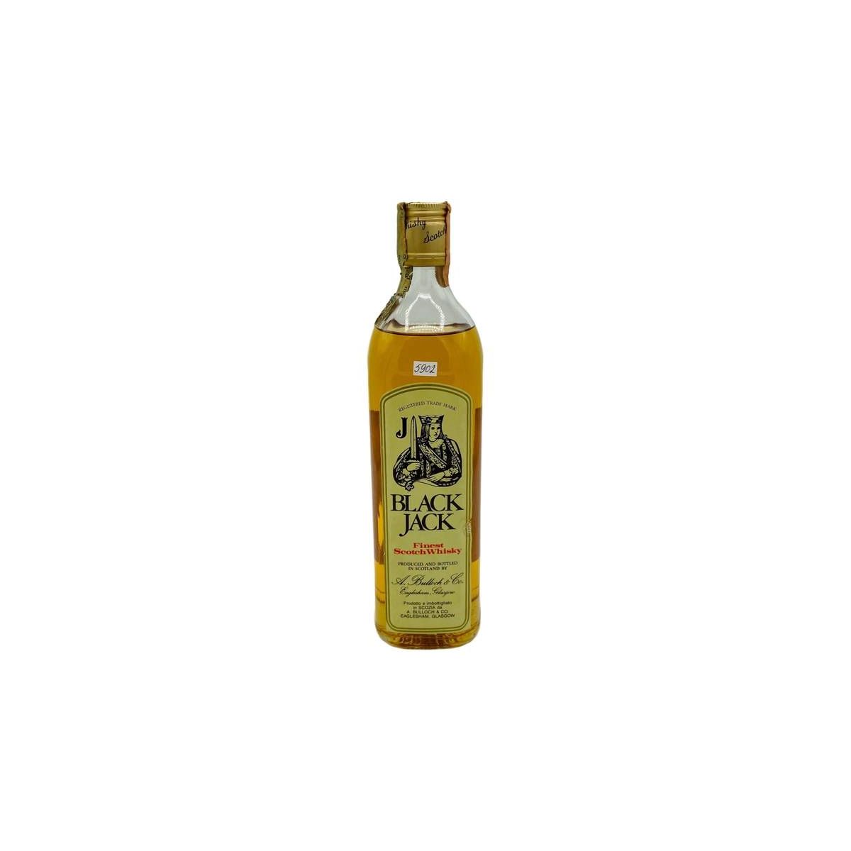 Vintage Bottle - A. Bulloch & Co. Finest Scotch Whisky Black Jack 0,70 lt. - COD. 5902