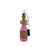 Werner Voss - Decorazione Natalizia per Albero di Natale Glass Pendant Champagne Colori assortiti 13x4.5 cm (1 pz.)