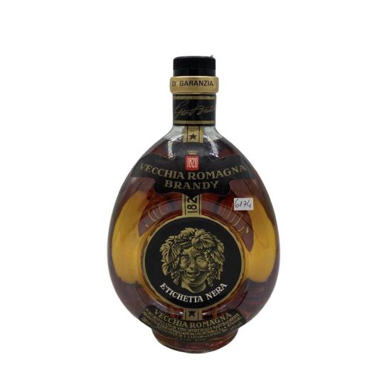 Vintage Bottle - Buton Vecchia Romagna Brandy Etichetta Nera 0,70 lt. - COD. 6174