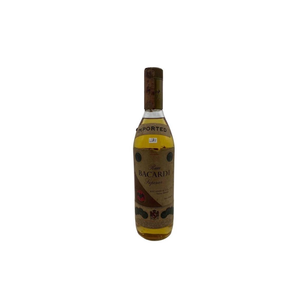 Vintage Bottle - Bacardi Rum Superior Carta de Oro IMPORTED Wax & Vitale Import 0,75 lt. - COD. 6278
