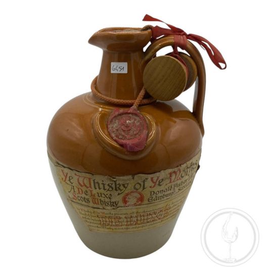 Vintage Bottle - Donald Fischer Ltd. A Deluxe Scots Ye Whisky of Ye Monks Ceramic 1 lt. - COD. 6451