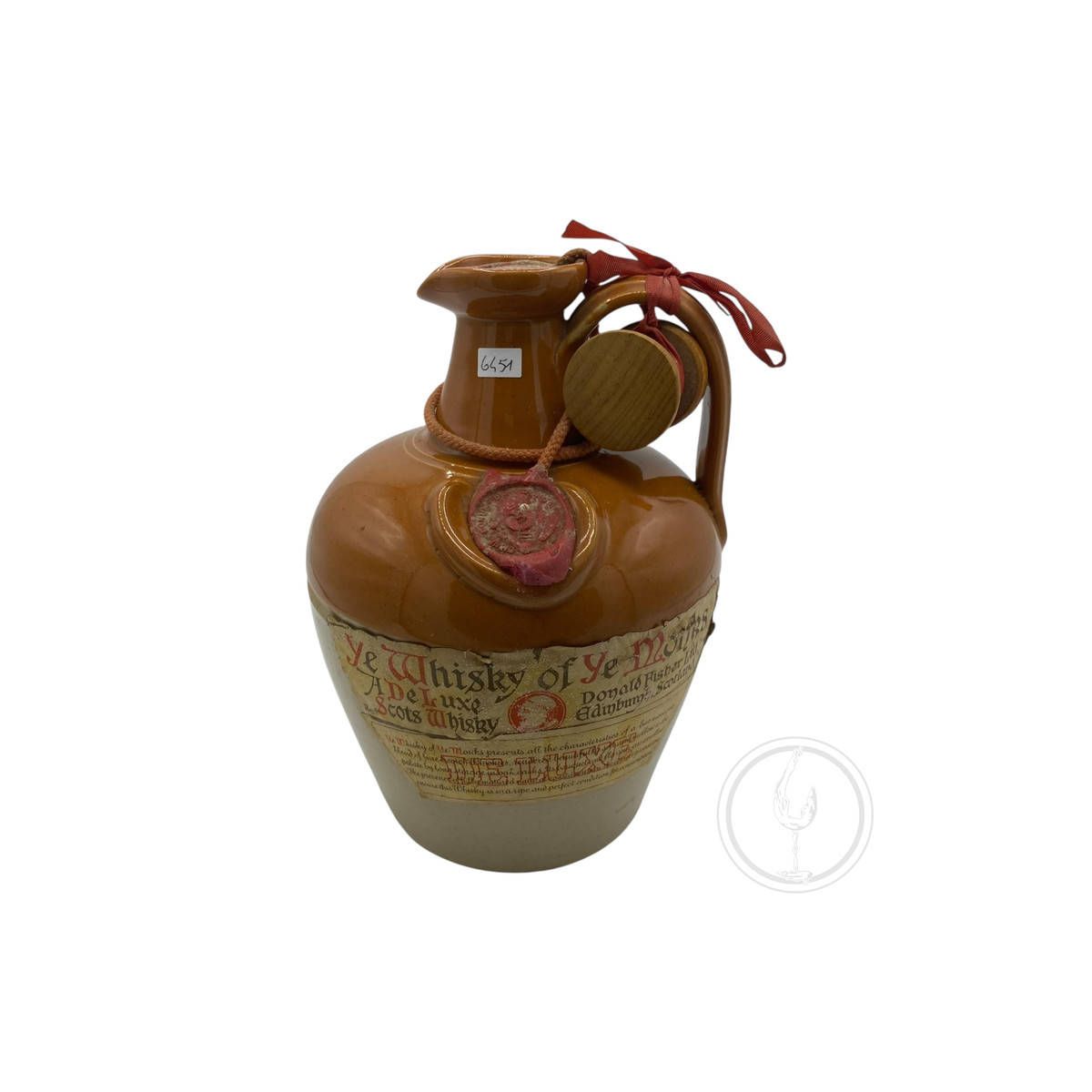 Vintage Bottle - Donald Fischer Ltd. A Deluxe Scots Ye Whisky of Ye Monks Ceramic 1 lt. - COD. 6451