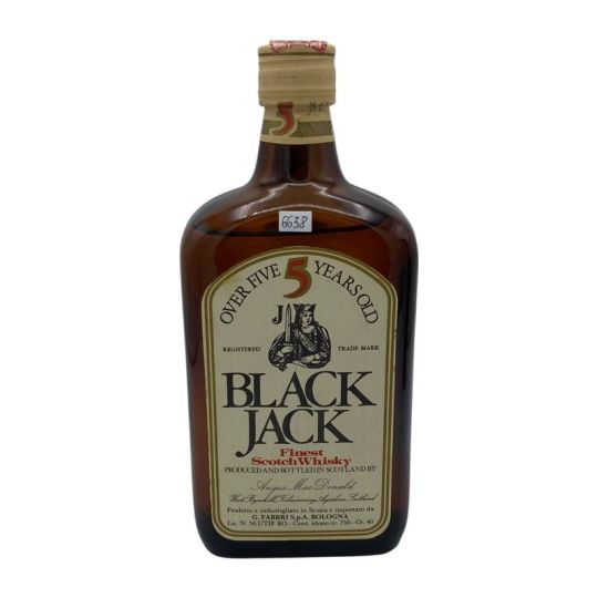 Angus Mac Donald - Finest Scotch Whisky Black Jack 5 y 0,75 lt. + Box G. Fabbri Import - COD. 6638