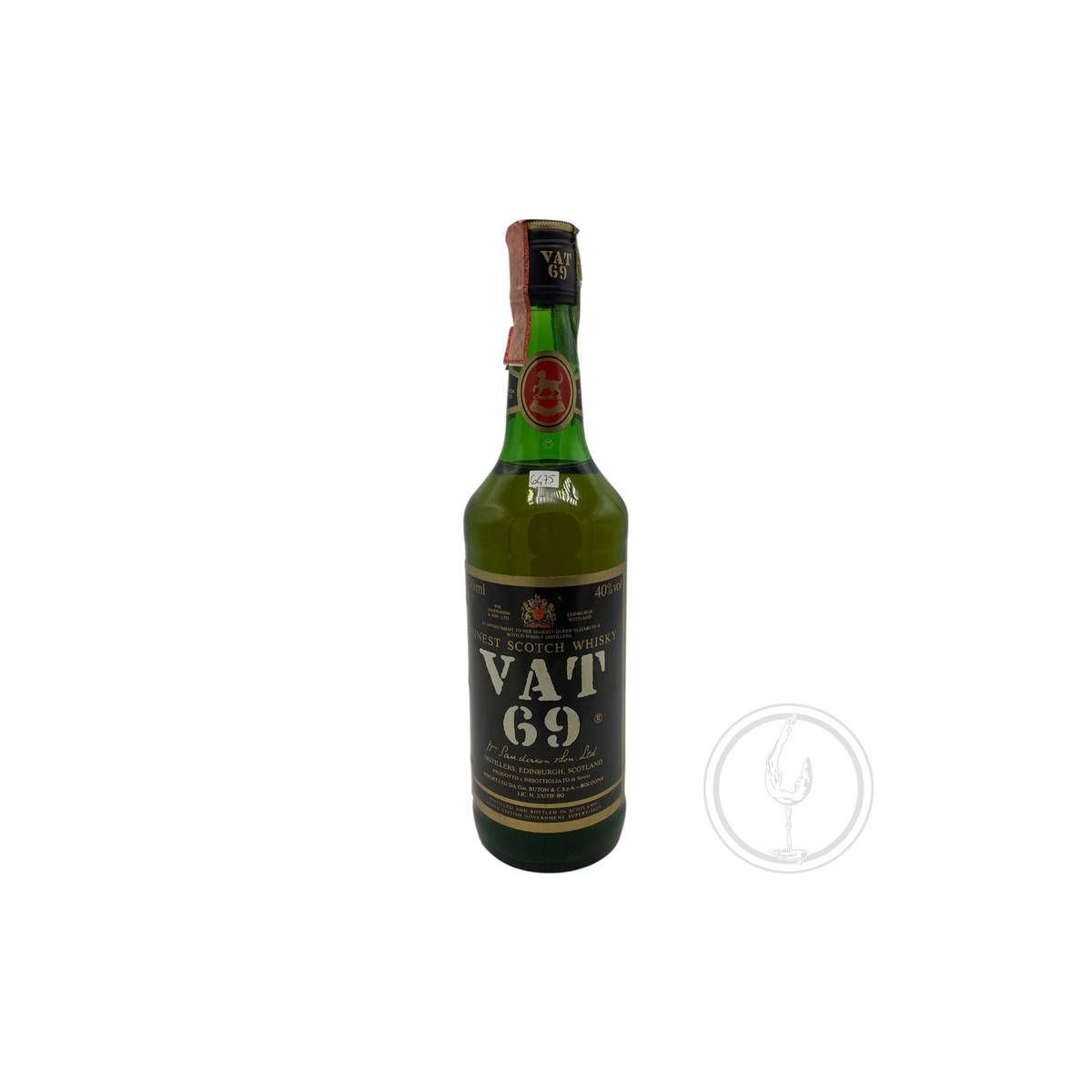 VAT 69 - Finest Scotch Whisky VAT 69 0,70 lt. Old Version Gio. Buton & C. Import - COD. 6475