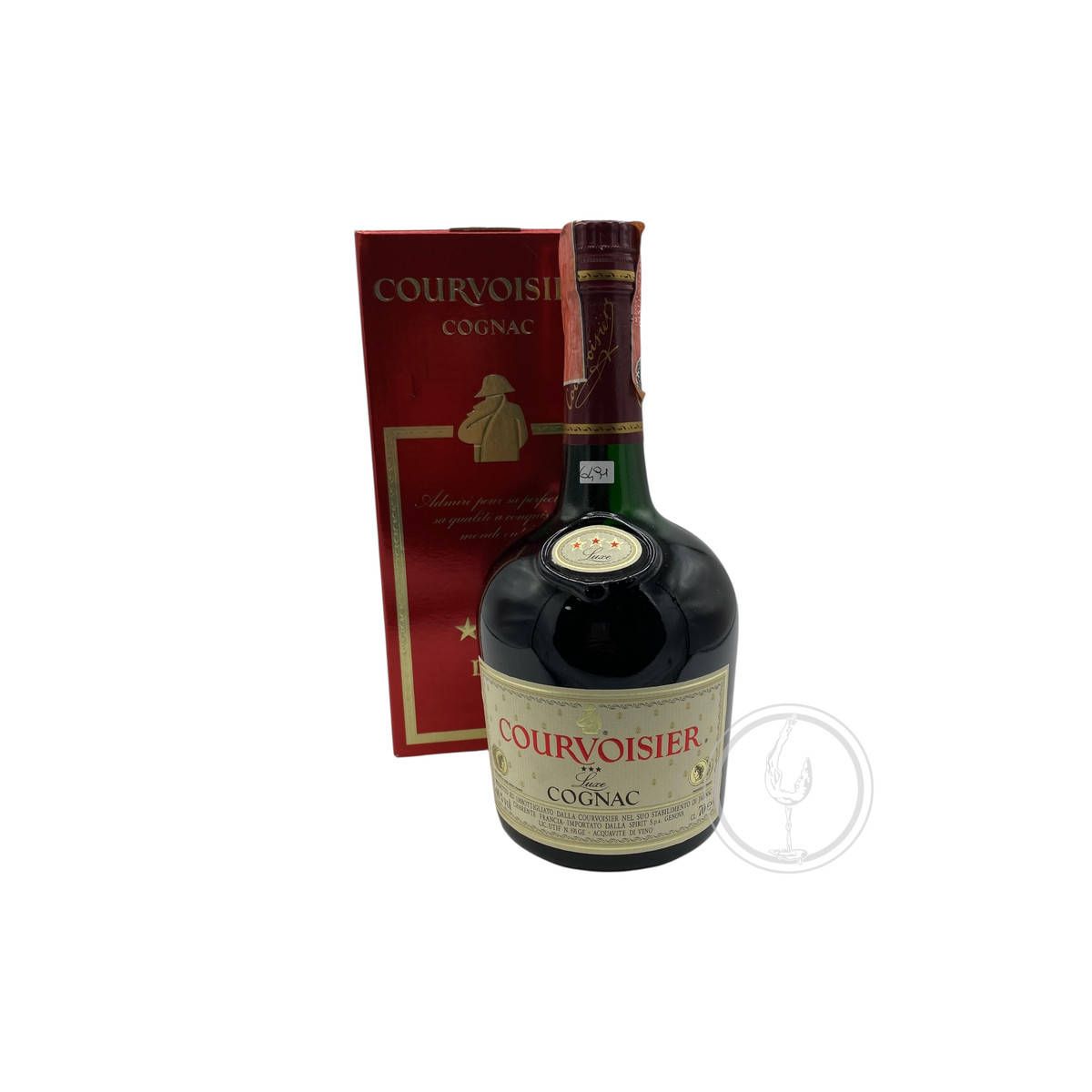 Vintage Bottle - Courvoisier Cognac Luxe 3 star 0,70 lt. + Box Spirit spa import - COD. 6491