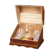 Mazzetti d'Altavilla - Grappa invecchiata in Decant'art dipinto a mano Il Sogno di Pablo Picasso + 2 Calici Ballon 0,70 lt. + Box Legno