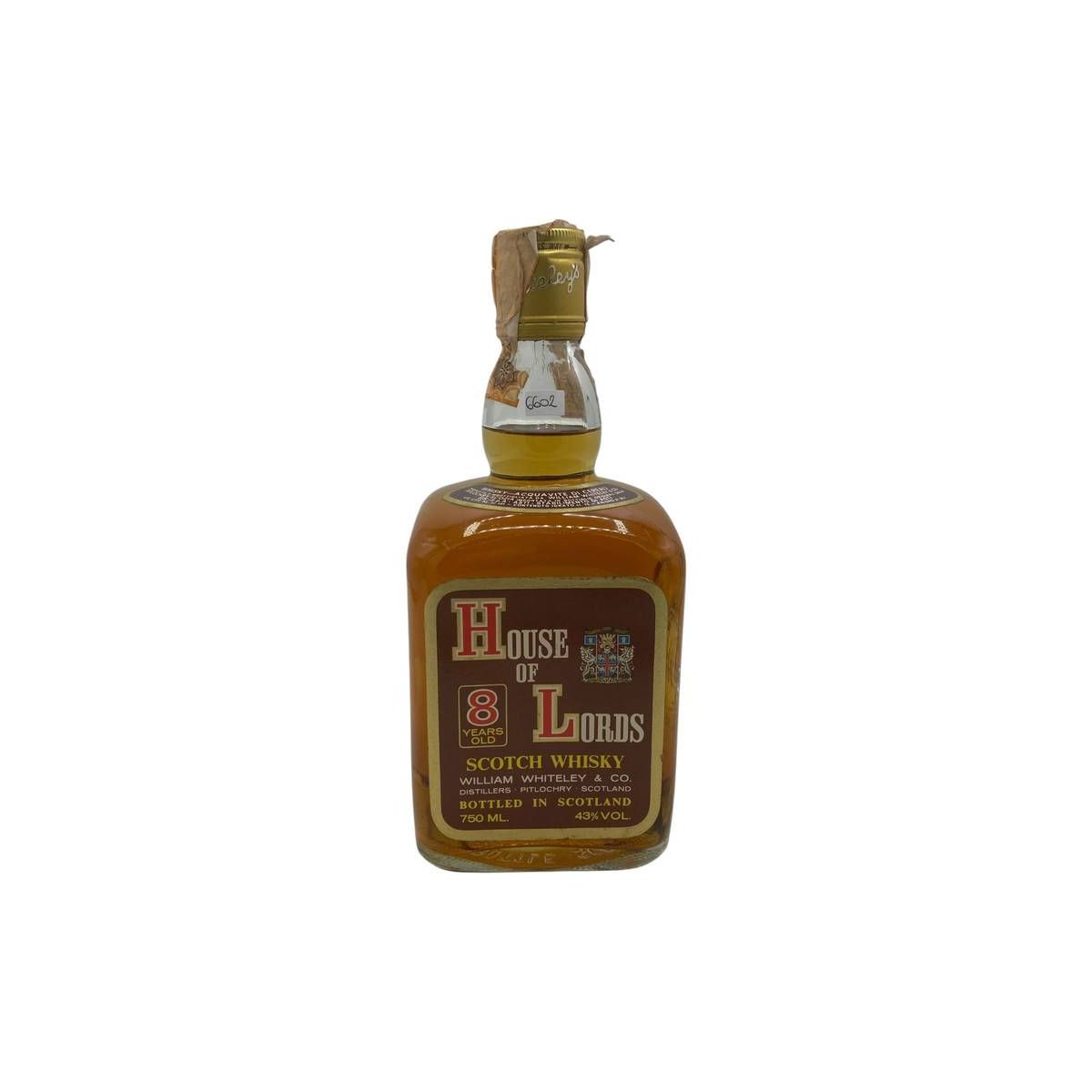 William Whiteley - Scotch Whisky House of Lords 8 y 0,75 lt. SIS spa import - COD. 6602