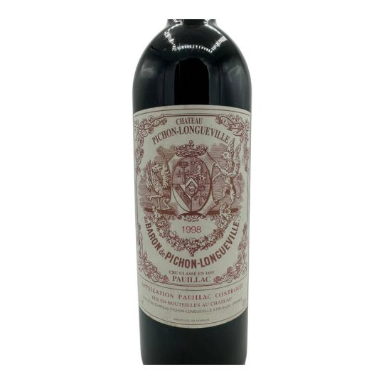 Chateau Pichon-Longueville au Baron de Pichon-Longueville - Pauillac Grand Cru Classé 1998 0,75 lt.