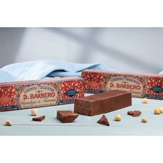 D. Barbero - Cioccolato Gianduja con granella di torrone alla nocciola 260 gr.