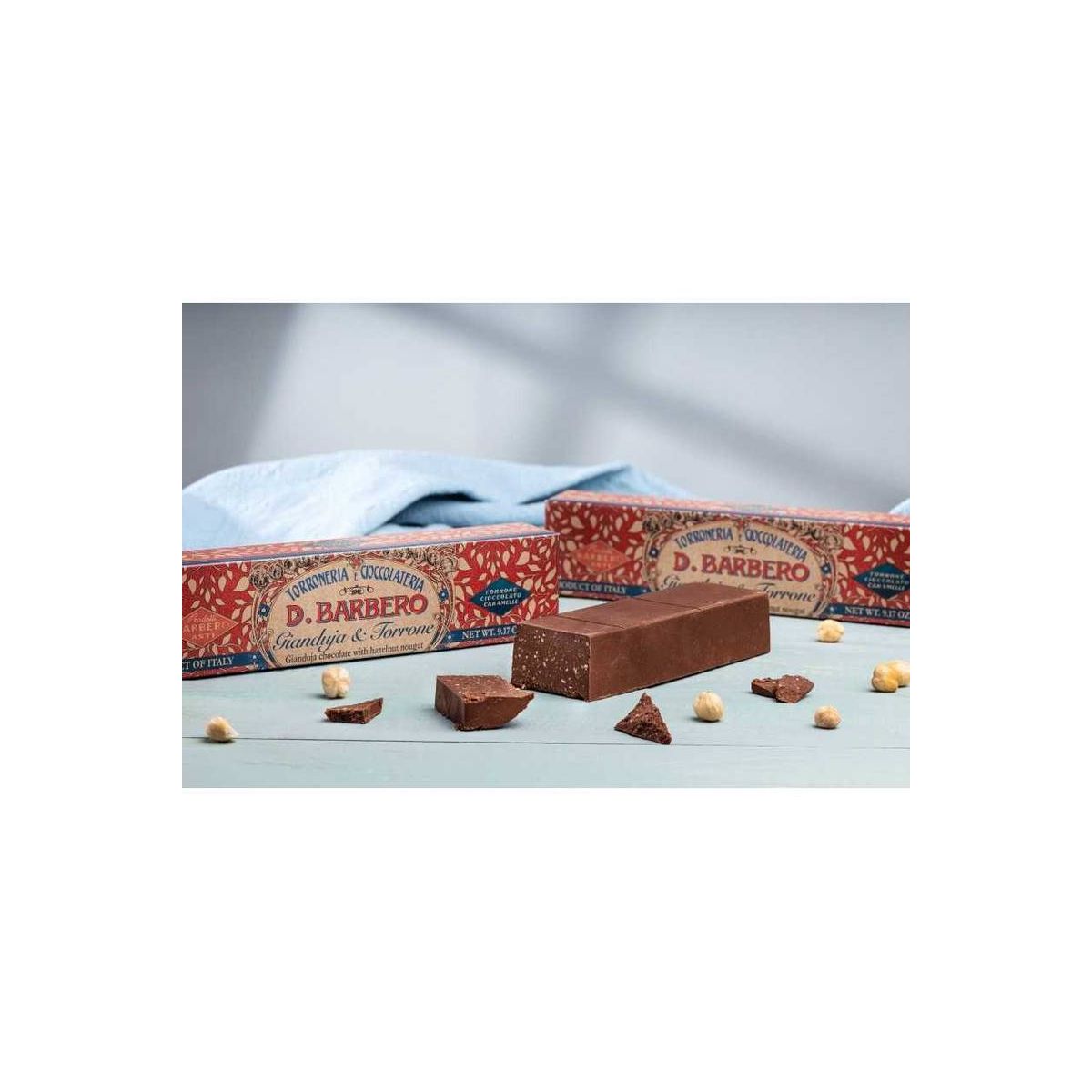 D. Barbero - Cioccolato Gianduja con granella di torrone alla nocciola 260 gr.