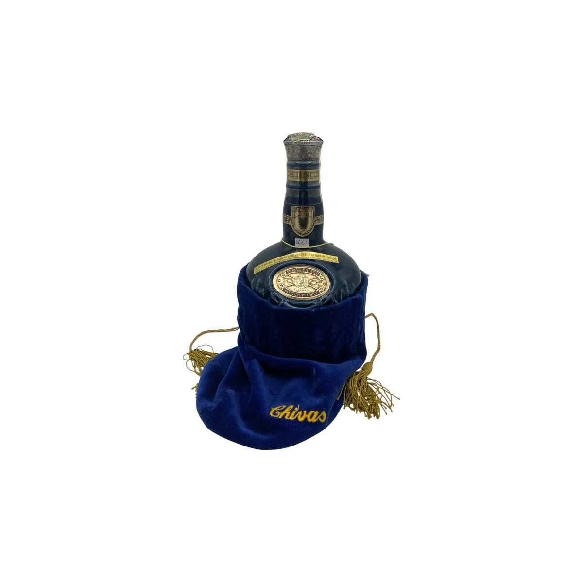 Vintage Bottle - Chivas Brothers Blended Scotch Whisky Royal Salute 21 Years Old Blue Bottle 0,70 lt. LOW LEVEL - COD. 6661