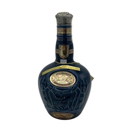 Vintage Bottle - Chivas Brothers Blended Scotch Whisky Royal Salute 21 Years Old Blue Bottle 0,70 lt. LOW LEVEL - COD. 6661