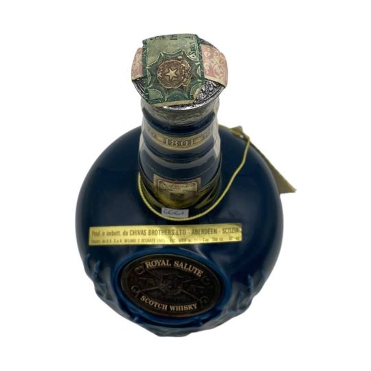Vintage Bottle - Chivas Brothers Blended Scotch Whisky Royal Salute 21 Years Old Blue Bottle 0,70 lt. LOW LEVEL - COD. 6661