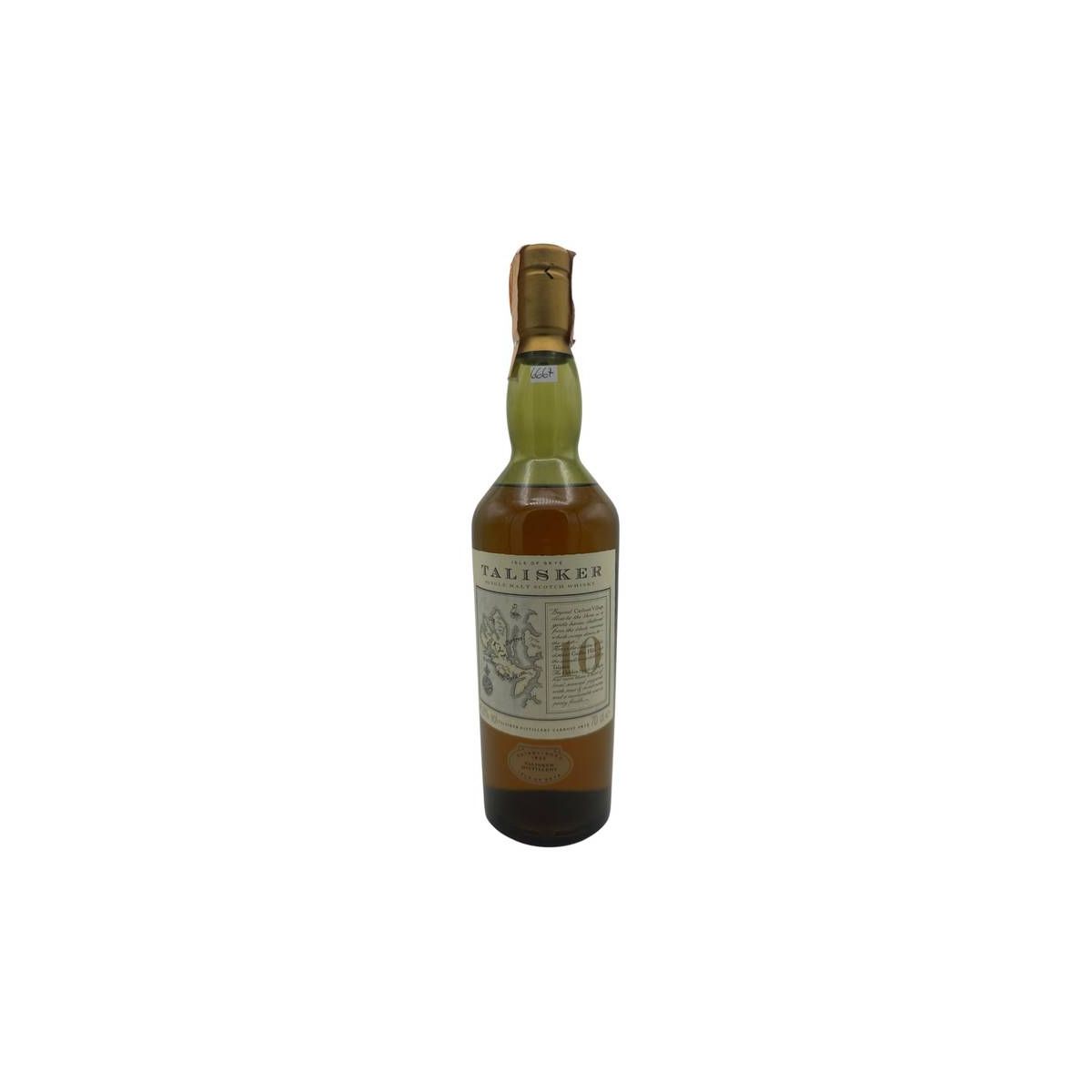 Talisker - Single Malt Whisky Talisker Distillery Carbost Skye 10 y 0,70 lt. - COD. 6667