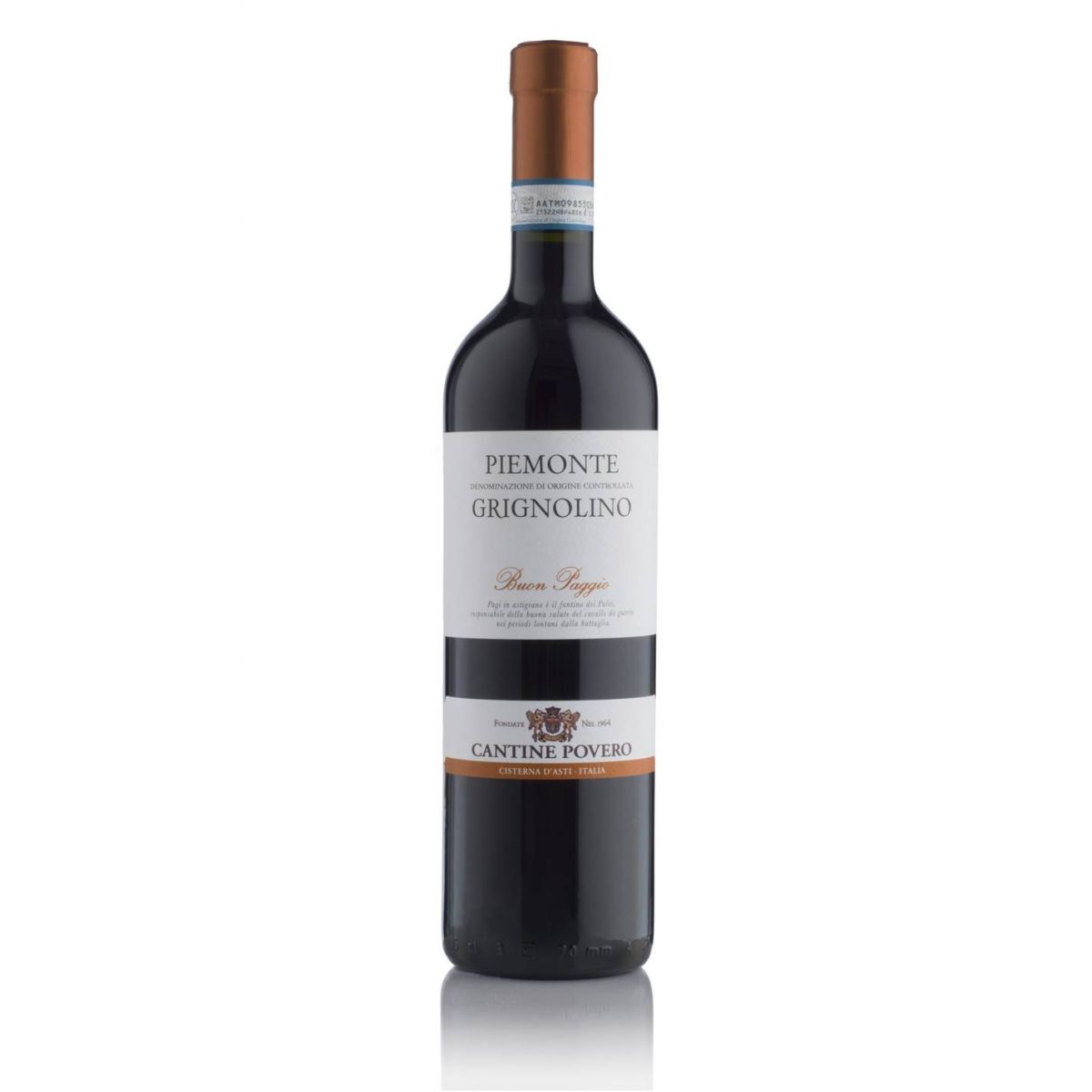 Cantine Povero - Piemonte Grignolino DOC Buon Paggio 2024 0,75 lt.