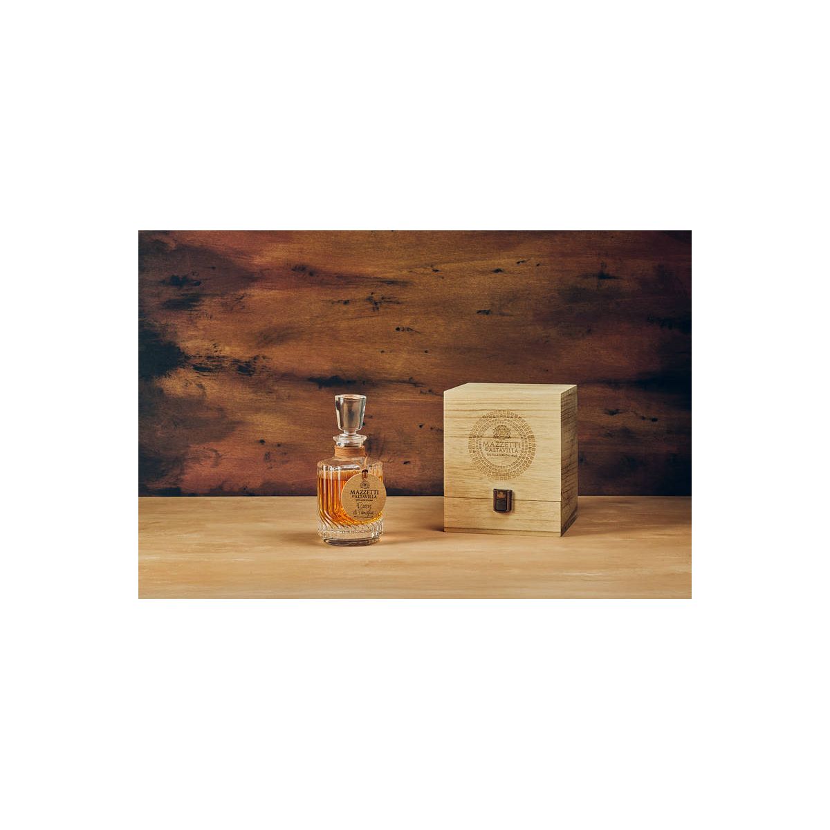 Mazzetti d'Altavilla - Grappa di Barolo Riserva Mini Decanter Cristallo Anima Liquida 0,20 lt. + Box Legno