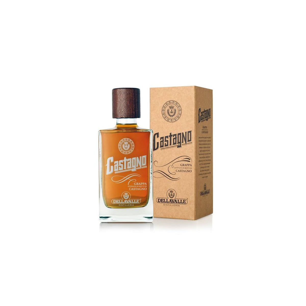 Distilleria Dellavalle - Grappa Affinata in Botti di Castagno 0,70 lt. + Box
