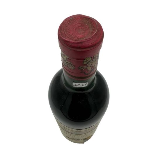 Vintage Bottle - Chateau Monseil Bordeaux 1968 0,75 lt. RUINED LABEL - COD. 11468