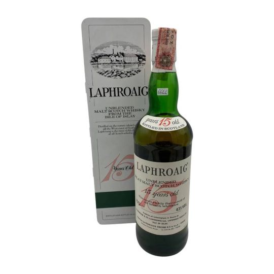 Laphroaig - Unblended Islay Malt Scotch Whisky 15 y 0,75 lt. Francesco Cinzano Import + Box - COD. 6644