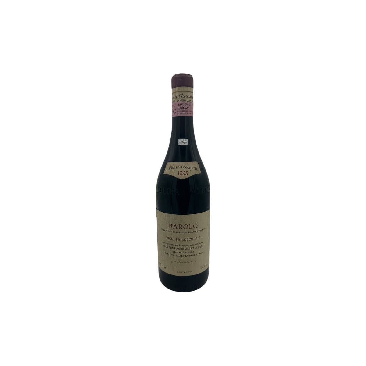 Giovanni Accomasso & Figlio - Barolo DOCG Vigneto Rocchette 1995 0,75 lt. - COD. 11043