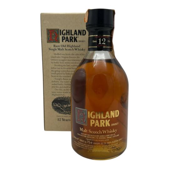 Highland Park - Single Malt Scotch Whisky 12 y 0,75 lt. Old Version + Box '80s Ferraretto Import - COD. 6623