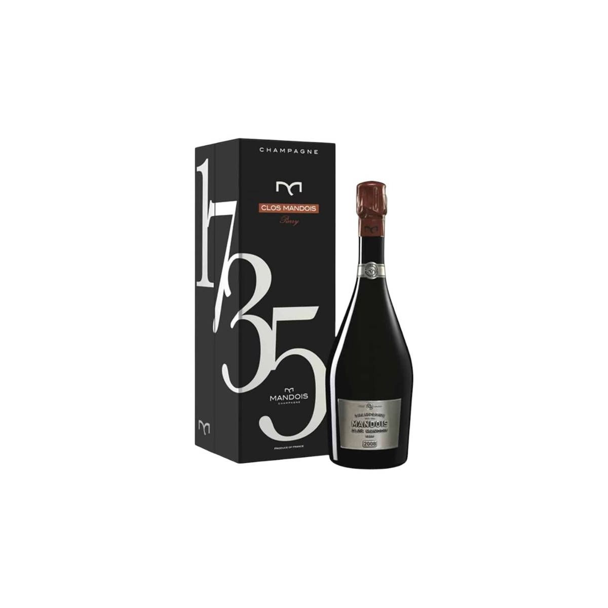 Mandois - Champagne AOC Clos Mandois After Dinner Brut 2008 0,75 lt. + Box