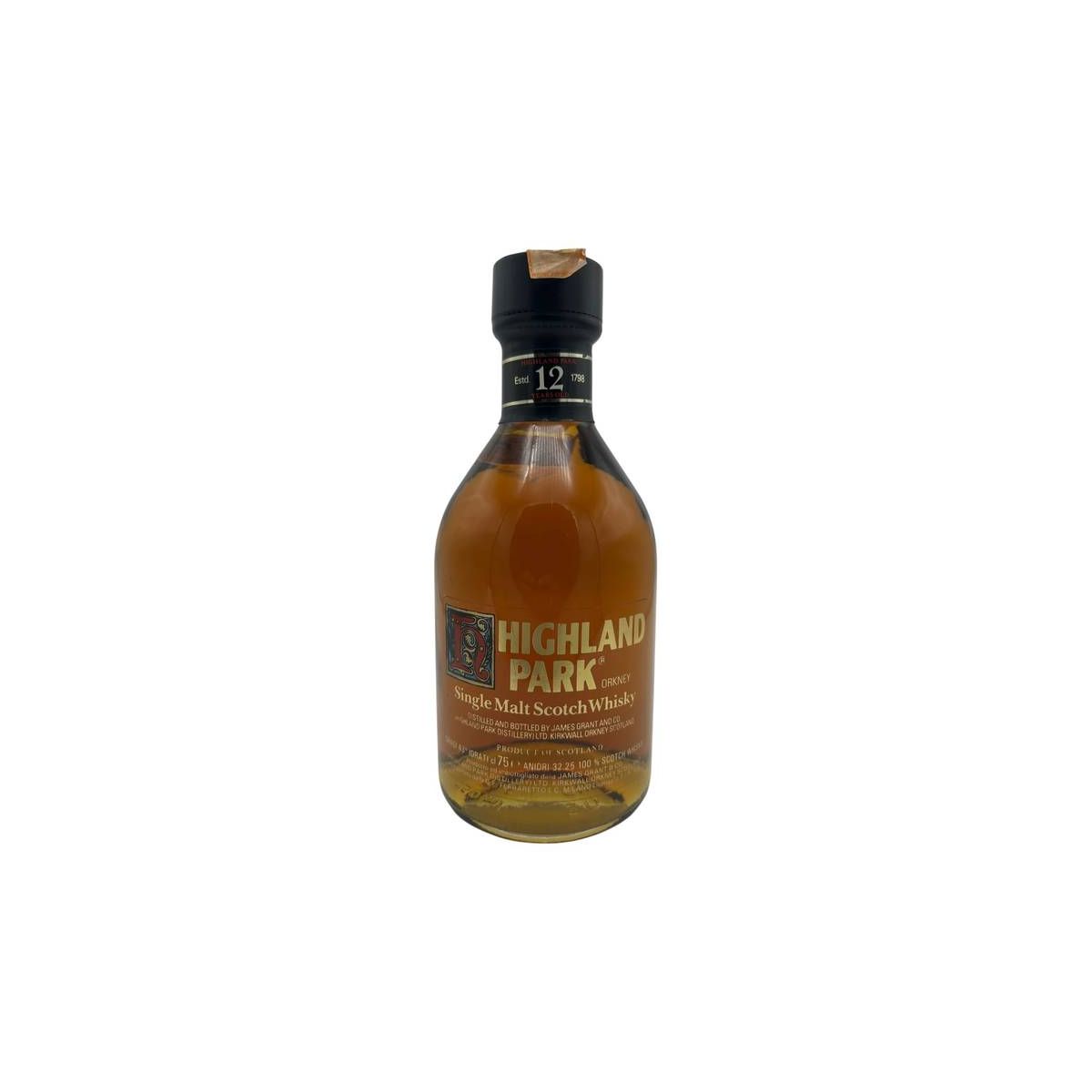 Highland Park - Single Malt Scotch Whisky 12 y 0,75 lt. Old Version '80s Ferraretto Import - COD. 6670