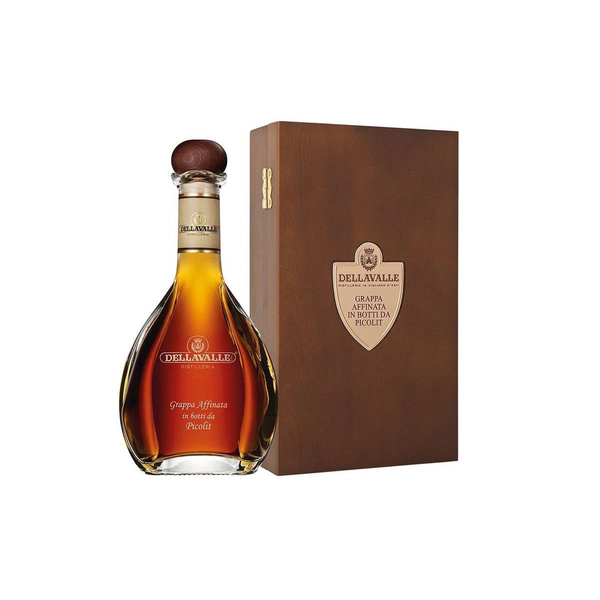 Distilleria Dellavalle - Grappa Affinata in Botti da Picolit 2007 0,70 lt. + Box Legno