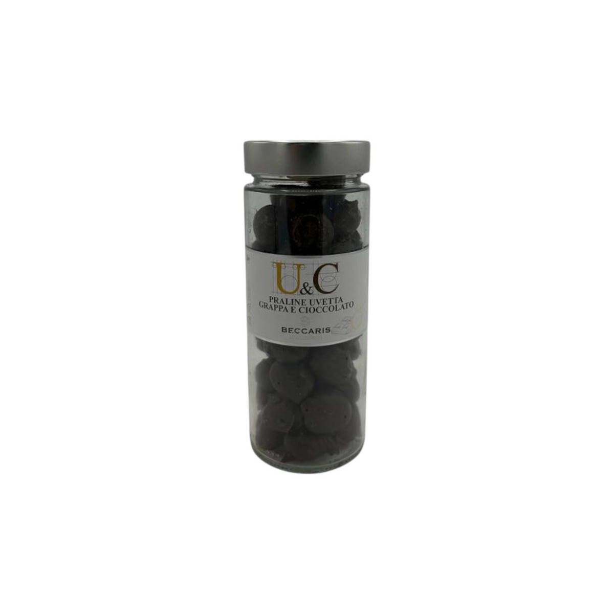 Beccaris - Cioccolatini Praline Uvetta Grappa e Cioccolato 350 gr.