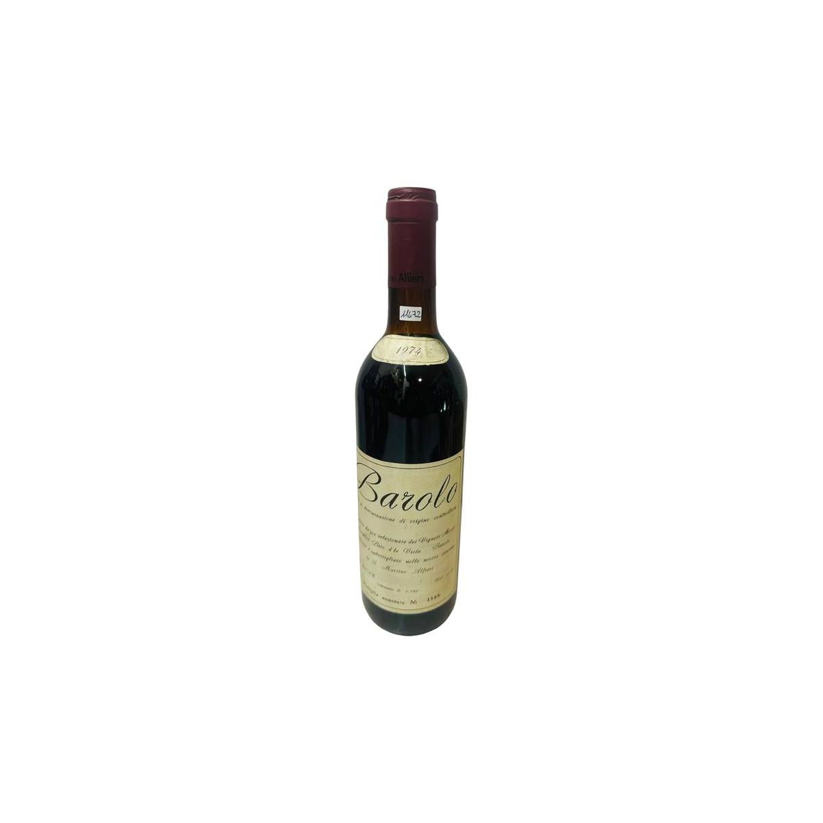 Vintage Bottle - Cantine Mosso Barolo DOC 1974 0,72 lt. - COD. 11472