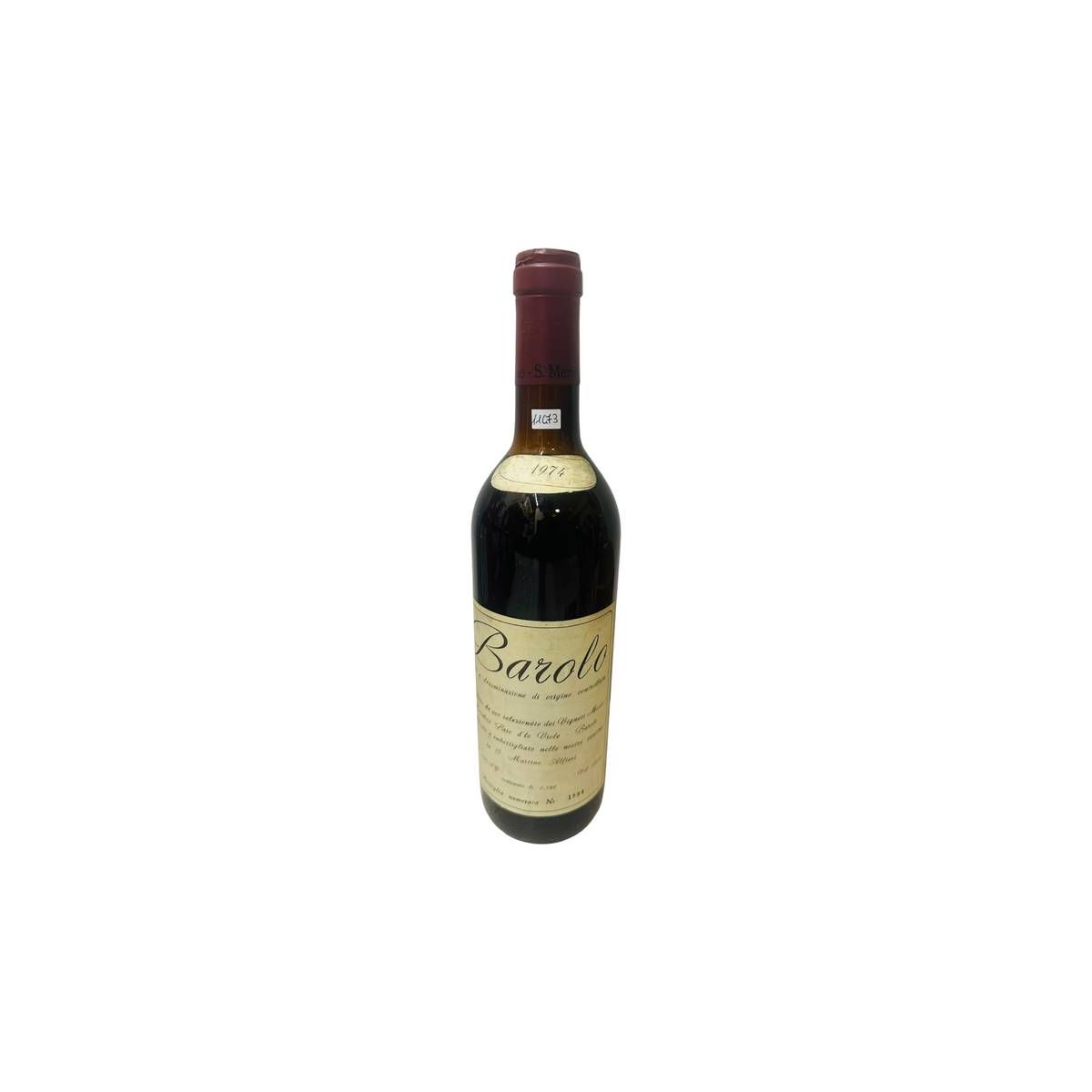 Vintage Bottle - Cantine Mosso Barolo DOC 1974 0,72 lt. - COD. 11473