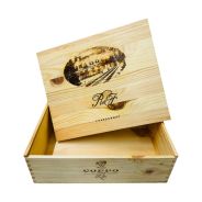 Cassetta Legno VUOTA Coppo Chardonnay Riserva della Famiglia da 3 bottiglie
