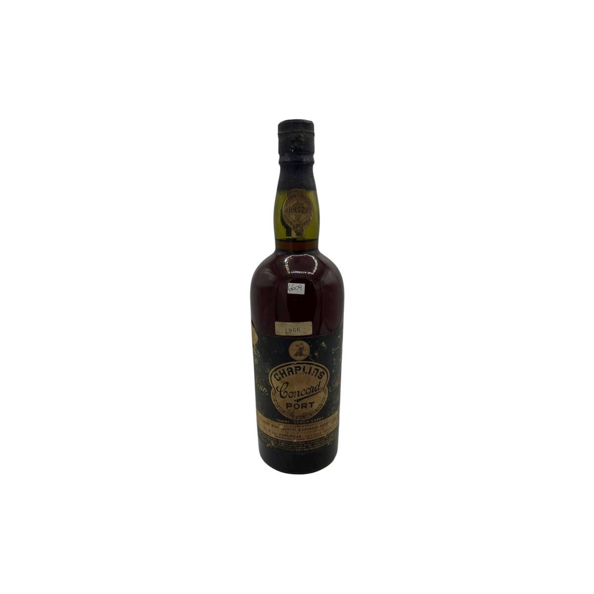 Vintage Bottle - Chaplins Concord Port Tawny Medium Sweet 1966 0,75 lt. - COD. 6609