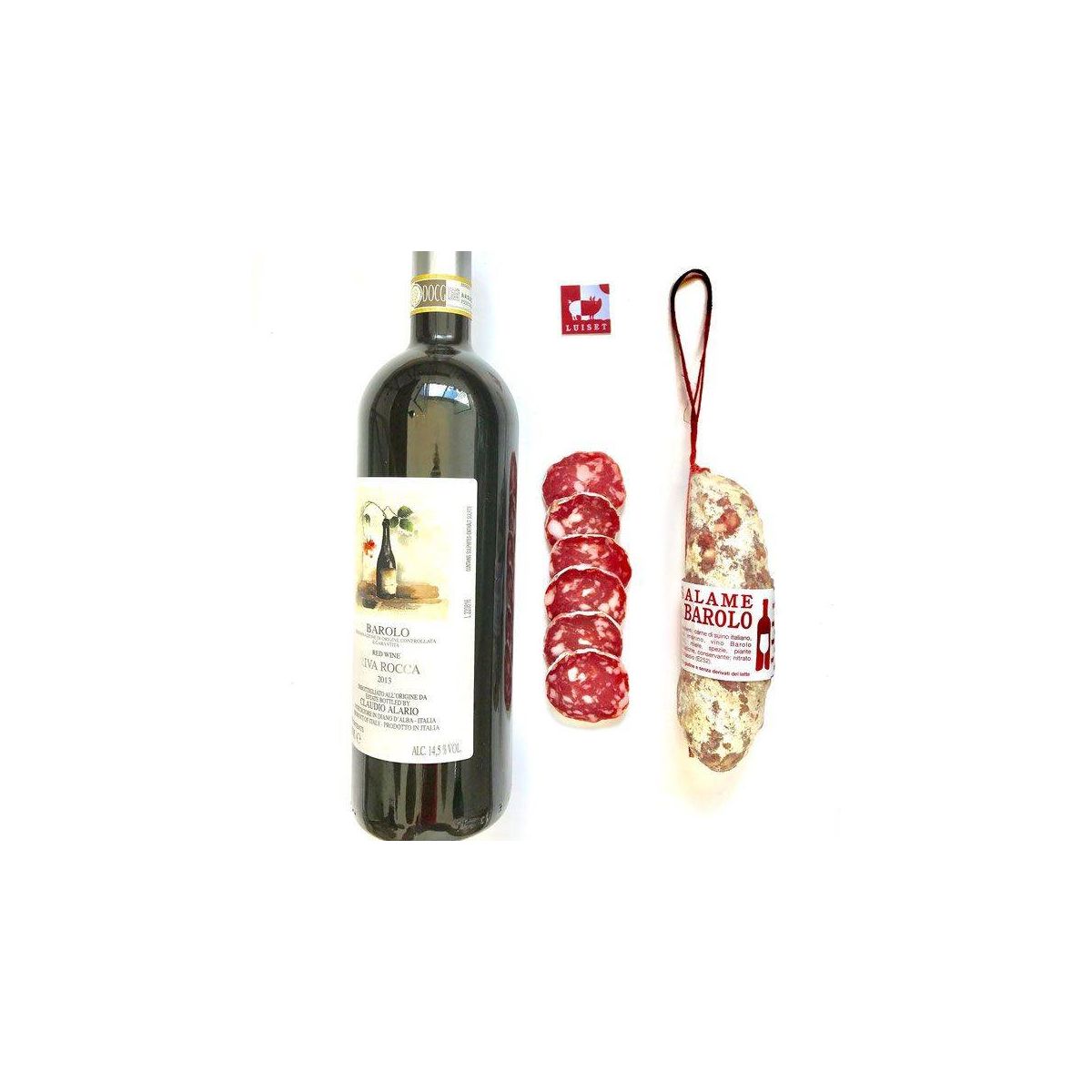 Agrisalumeria Luiset - Salame al Barolo 200 gr. circa