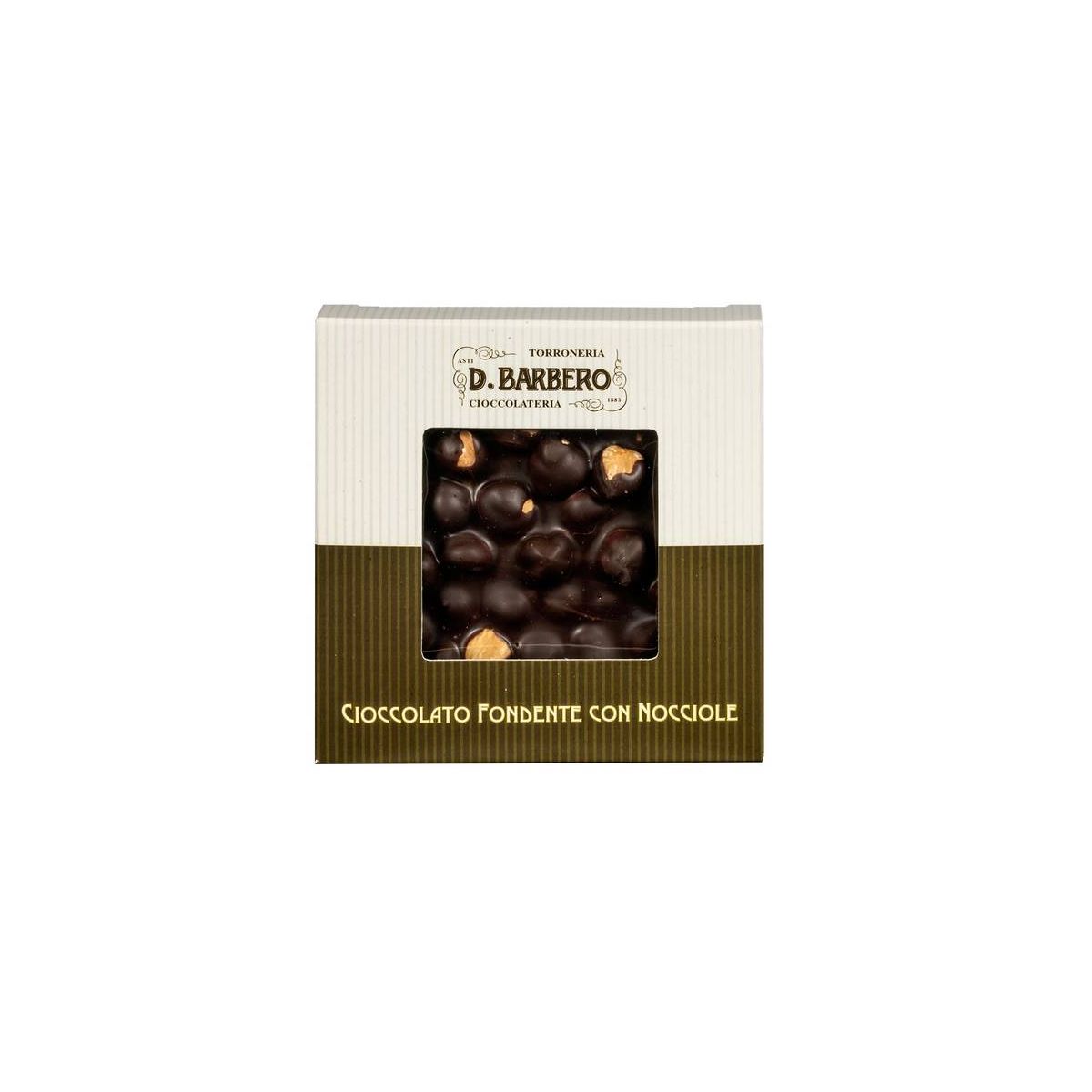 D. Barbero - Mini Tavola di Cioccolato Fondente con Nocciole 120 gr.