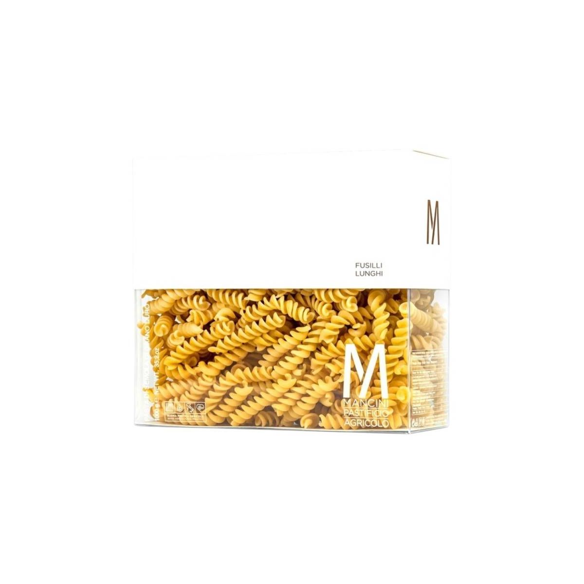 Mancini Pastificio Agricolo - Pasta di Semola di Grano Duro Fusilli Lunghi 1 kg.