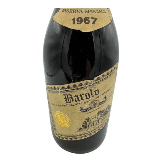 Vintage Bottle - Cantine Duca d'Asti Barolo Riserva DOC 1967 0,72 lt. RUINED LABEL - COD. 11033