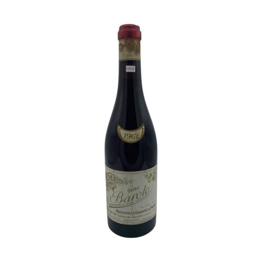 Vintage Bottle - Mascarello Giuseppe Barolo DOC 1962 0,70 lt. CLEAR COLOR - COD. 11502