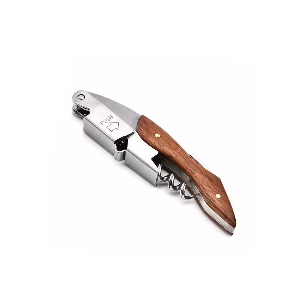 Cavatappi Legno e Acciaio Professionale