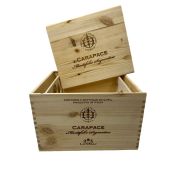 Cassetta Legno VUOTA Tenute Lunelli Montefalco Sagrantino Carapace da 6 bottiglie