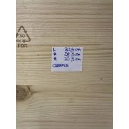Cassetta Legno VUOTA Tenute Lunelli Montefalco Sagrantino Carapace da 6 bottiglie