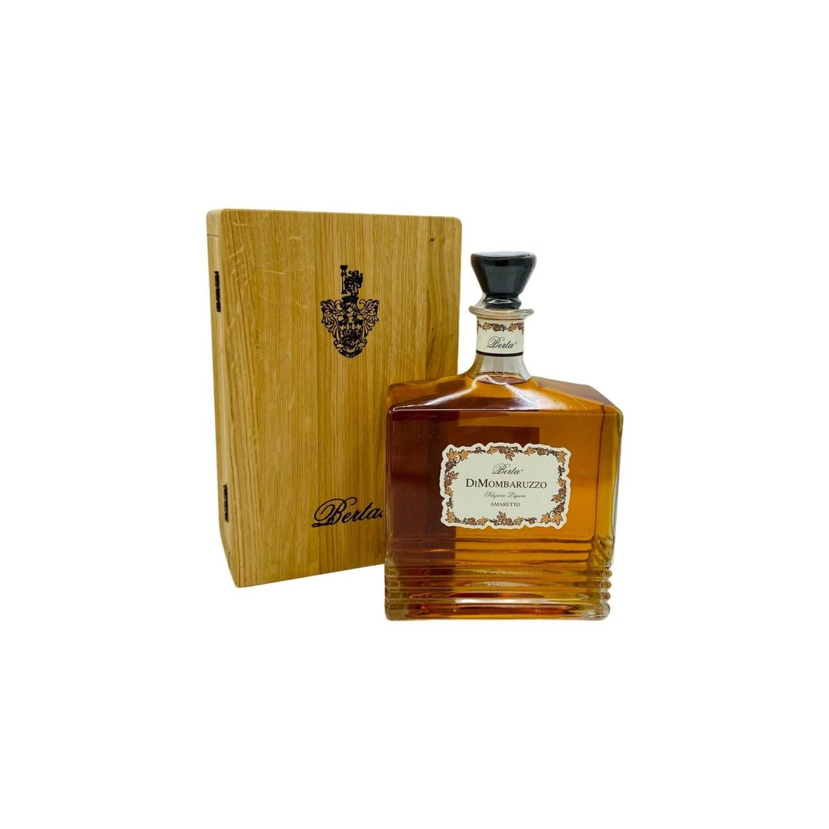 Berta - Liquore Amaretto di Mombaruzzo "DiMombaruzzo" 1,5 lt. MAGNUM + Box Legno - Enoteca Bevi Bene