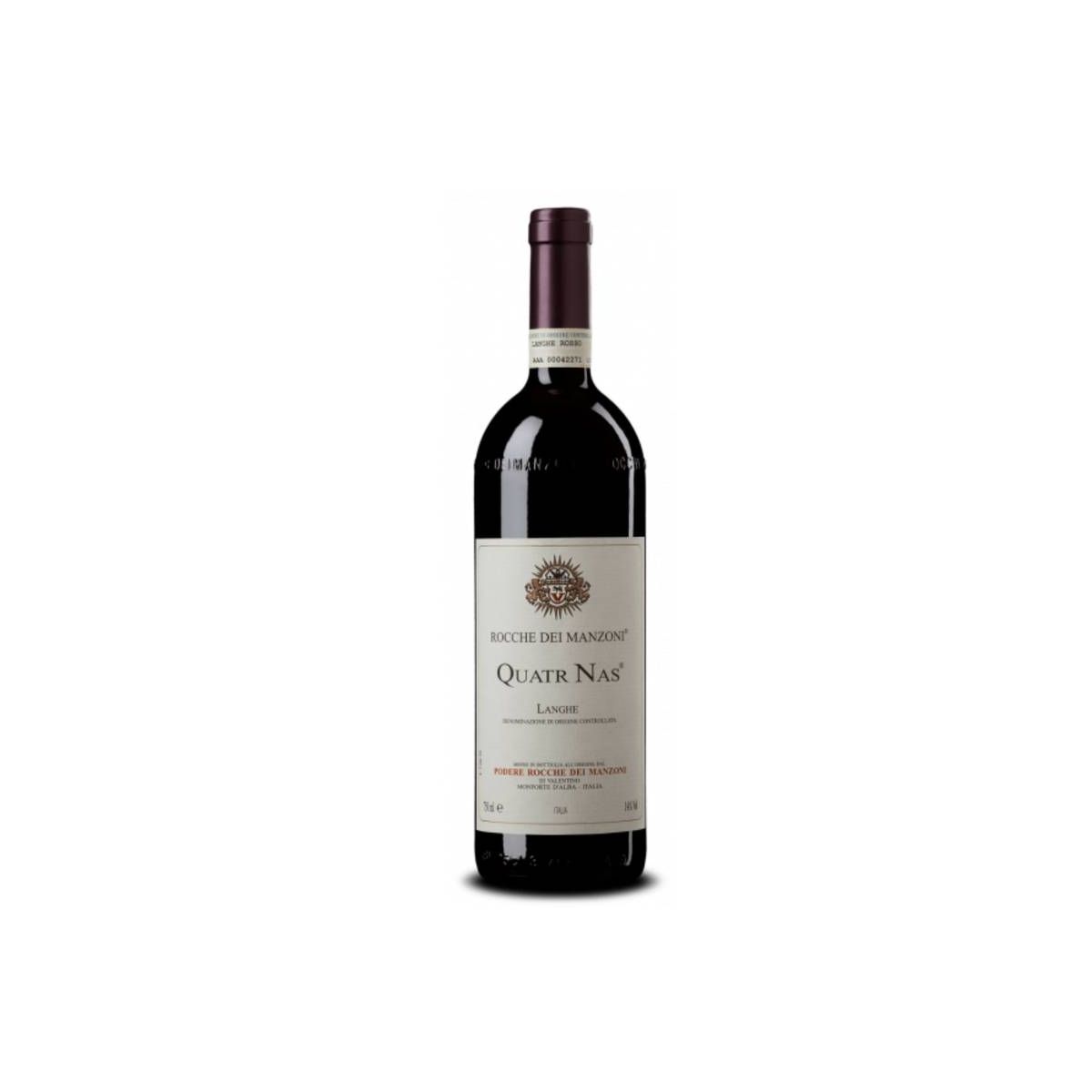 Podere Rocche dei Manzoni - Langhe Rosso DOC Quatr Nas 2022 0,75 lt.