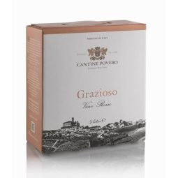 Cantine Povero - Bag In Box 5 lt. Vino Rosso da Uve Grignolino "Grazioso" - Enoteca Bevi Bene